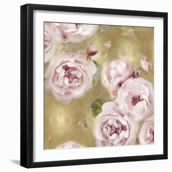 Roses on Gold II-Joanna Lane-Framed Art Print