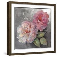 Roses on Gray I Crop-Peter McGowan-Framed Art Print