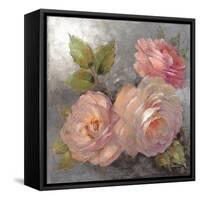 Roses on Gray II Crop-Peter McGowan-Framed Stretched Canvas