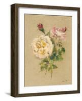 Roses on Quilt I-Cheri Blum-Framed Art Print
