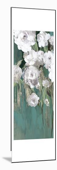 Roses on Teal II-Asia Jensen-Mounted Art Print