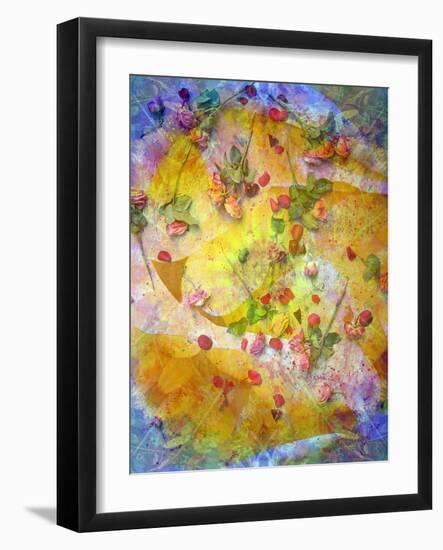 Roses on Yellow-Alaya Gadeh-Framed Photographic Print