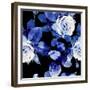 Roses Seamless Pattern-Marina Grau-Framed Premium Giclee Print