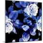 Roses Seamless Pattern-Marina Grau-Mounted Premium Giclee Print