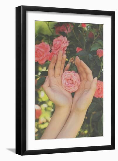 Roses Touch-Michalina Wozniak-Framed Photographic Print