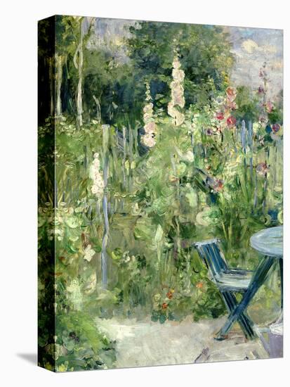 Roses Tremieres (Hollyhocks), 1884-Berthe Morisot-Stretched Canvas