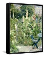 Roses Tremieres (Hollyhocks), 1884-Berthe Morisot-Framed Stretched Canvas