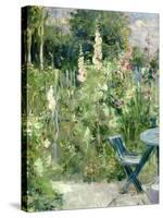 Roses Tremieres (Hollyhocks), 1884-Berthe Morisot-Stretched Canvas