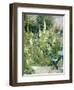 Roses Tremieres (Hollyhocks), 1884-Berthe Morisot-Framed Premium Giclee Print