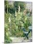 Roses Tremieres (Hollyhocks), 1884-Berthe Morisot-Mounted Premium Giclee Print