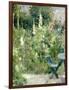 Roses Tremieres (Hollyhocks), 1884-Berthe Morisot-Framed Giclee Print