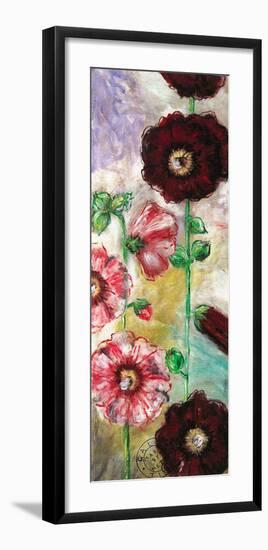 Roses Trémières I-Mette Galatius-Framed Art Print