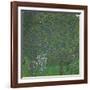 Roses under the trees. 1918 Canvas, 110x110 cm.-Gustav Klimt-Framed Giclee Print