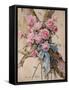 Roses watercolor on paper-Madeleine Lemaire-Framed Stretched Canvas