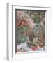 Roses with Bird Cage-Francie Botke-Framed Art Print