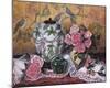Roses with Green Jar-Francie Botke-Mounted Art Print