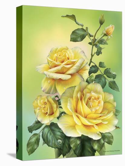 Roses Yellow-Olga And Alexey Drozdov-Stretched Canvas