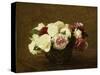 Roses-Henri Fantin-Latour-Stretched Canvas