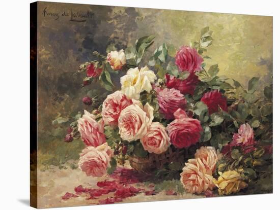 Roses-Albert Tibule Furcy de Lavault-Stretched Canvas