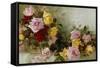 Roses-Alice B Chittenden-Framed Stretched Canvas