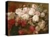 Roses-Franz Bischoff-Stretched Canvas