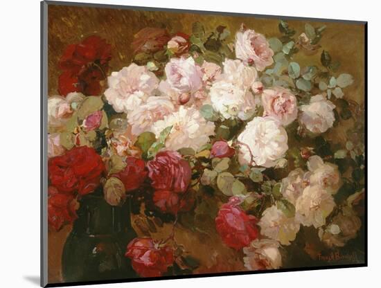 Roses-Franz Bischoff-Mounted Art Print