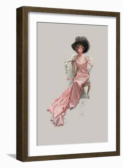 Roses-Harrison Fisher-Framed Art Print