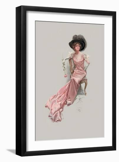 Roses-Harrison Fisher-Framed Art Print