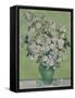 Roses-Vincent van Gogh-Framed Stretched Canvas