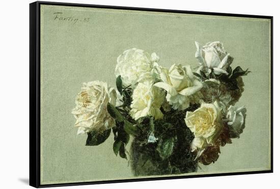 Roses-Henri Fantin-Latour-Framed Stretched Canvas