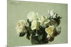 Roses-Henri Fantin-Latour-Mounted Premium Giclee Print