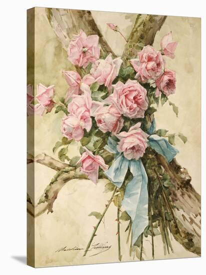 Roses-Madeleine Lemaire-Stretched Canvas