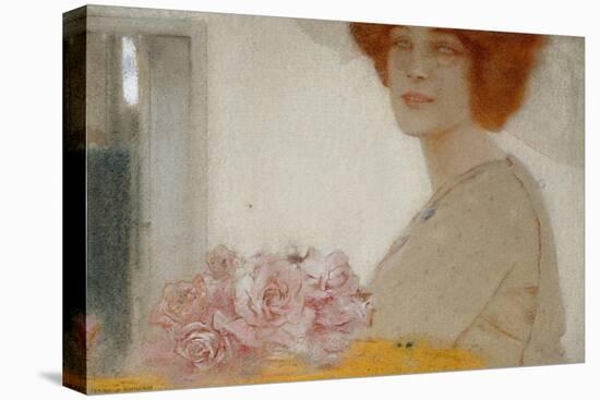 Roses-Fernand Khnopff-Stretched Canvas