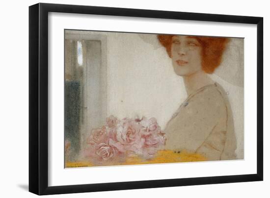 Roses-Fernand Khnopff-Framed Giclee Print