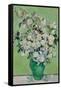 roses.-Vicent van Gogh-Framed Stretched Canvas