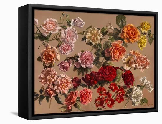 Roses-Richard Foster-Framed Stretched Canvas