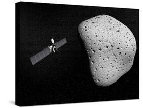 Rosetta Probe and Comet 67P Churyumov-Gerasimenko-null-Stretched Canvas