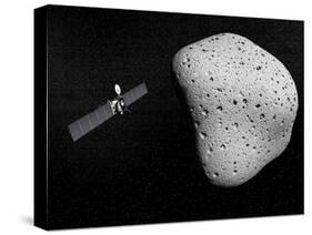 Rosetta Probe and Comet 67P Churyumov-Gerasimenko-null-Stretched Canvas