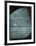 Rosetta Stone (Egypt) Studied by Jean Francois Champollion, Egyptologist, in 1799-null-Framed Photo