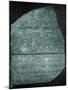 Rosetta Stone (Egypt) Studied by Jean Francois Champollion, Egyptologist, in 1799-null-Mounted Photo