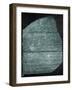 Rosetta Stone (Egypt) Studied by Jean Francois Champollion, Egyptologist, in 1799-null-Framed Photo