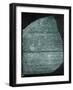 Rosetta Stone (Egypt) Studied by Jean Francois Champollion, Egyptologist, in 1799-null-Framed Photo