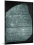 Rosetta Stone (Egypt) Studied by Jean Francois Champollion, Egyptologist, in 1799-null-Mounted Photo