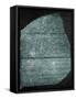 Rosetta Stone (Egypt) Studied by Jean Francois Champollion, Egyptologist, in 1799-null-Framed Stretched Canvas
