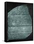 Rosetta Stone (Egypt) Studied by Jean Francois Champollion, Egyptologist, in 1799-null-Framed Stretched Canvas