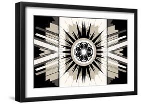 Rosette Burst-null-Framed Premium Giclee Print