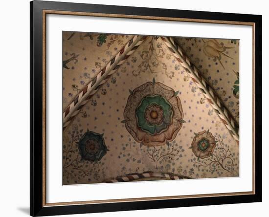 Rosette, Fresco, 1459 Gothic, Chapel of the Three Kings (Named by Christian I)-null-Framed Photographic Print