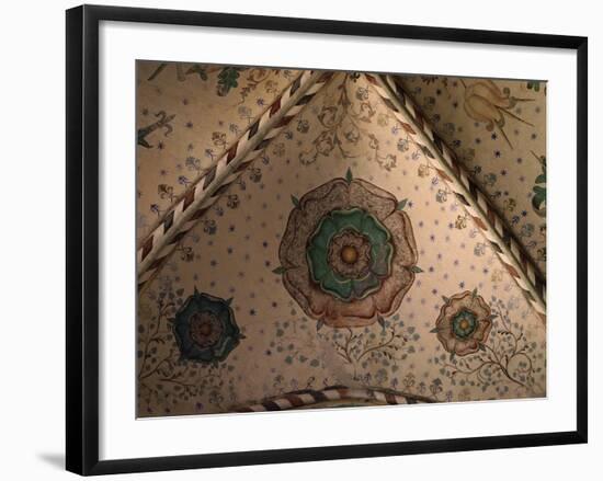 Rosette, Fresco, 1459 Gothic, Chapel of the Three Kings (Named by Christian I)-null-Framed Photographic Print