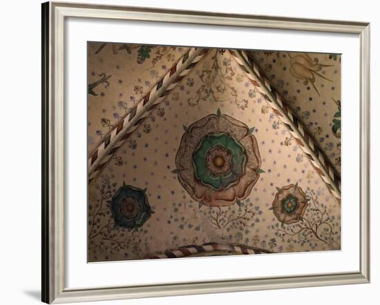 Rosette, Fresco, 1459 Gothic, Chapel of the Three Kings (Named by Christian I)-null-Framed Photographic Print