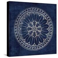 Rosette I Indigo-Wild Apple Portfolio-Stretched Canvas